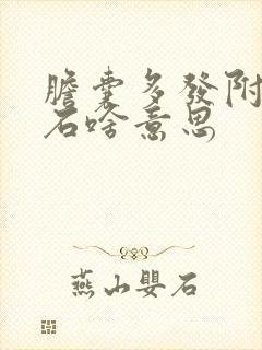 胆囊多发附壁结石啥意思