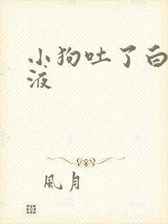 小狗吐了白色粘液