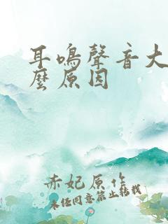 耳鸣声音大是什么原因