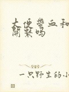 大便带血和胃有关系吗