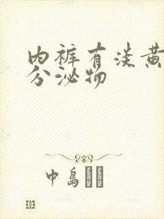 内裤有淡黄色的分泌物