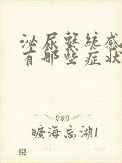 泌尿系统感染都有那些症状