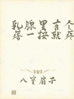 乳腺里有个小疙瘩一按就疼