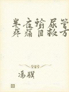 半夜输尿管结石疼痛自救方法