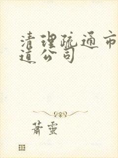 清理疏通市政管道公司