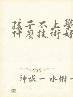 孩子不上学学点什么技术好现在