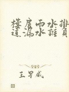 楼房雨水排水管道漏水谁负责