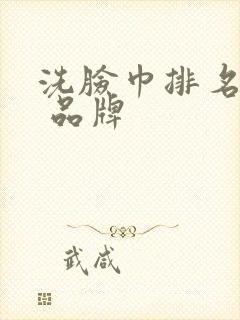 洗脸巾排名前十 品牌