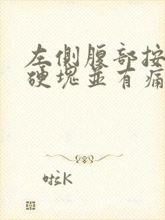 左侧腹部按压有硬块并有痛感