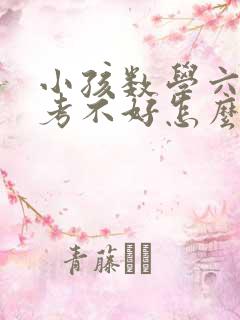 小孩数学六年级考不好怎么办