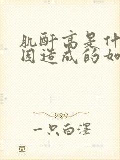 肌酐高是什么原因造成的如何治疗