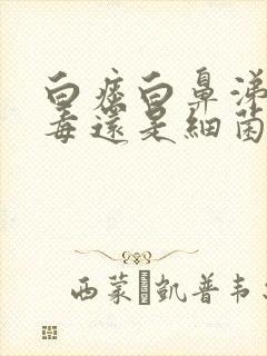 白痰白鼻涕是病毒还是细菌