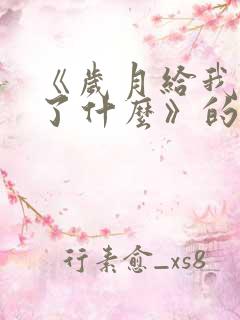 《岁月给我留下了什么》的歌词含义