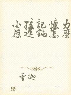 小孩记忆力差反应迟钝怎么回事