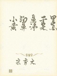 小狗鼻子里流浓黄鼻涕是怎么回事