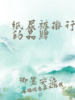 纸尿裤排行前十的品牌