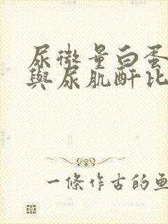 尿微量白蛋白高与尿肌酐比值