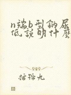 n端b型钠尿肽低说明什么