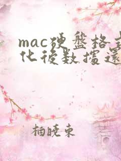 mac硬盘格式化后数据还能恢复吗
