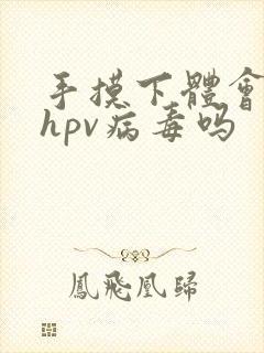 手摸下体会感染hpv病毒吗