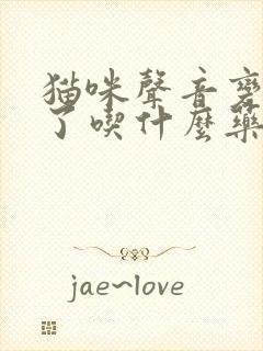 猫咪声音变沙哑了吃什么药