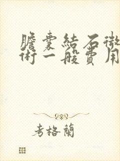 胆囊结石微创手术一般费用多少钱