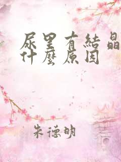 尿里有结晶高是什么原因