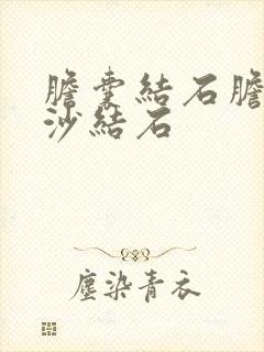 胆囊结石胆囊泥沙结石