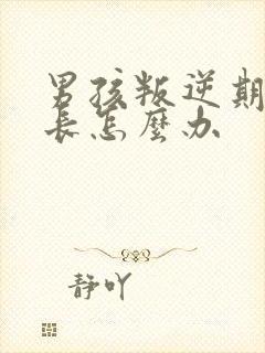 男孩叛逆期时家长怎么办