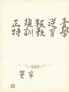 正规叛逆青少年特训教育学校