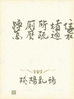 蹲厕所堵住了该怎么疏通最简单方法