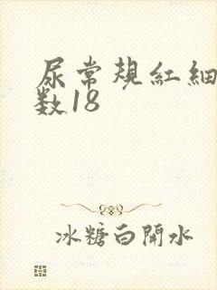 尿常规红细胞计数18