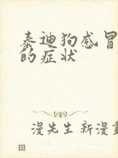 泰迪狗感冒发烧的症状