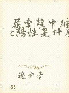 尿常规中维生素c阳性是什么意思