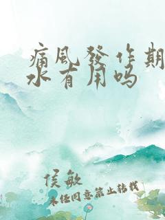 痛风发作期多喝水有用吗