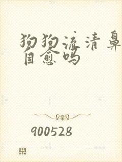 狗狗流清鼻涕能自愈吗