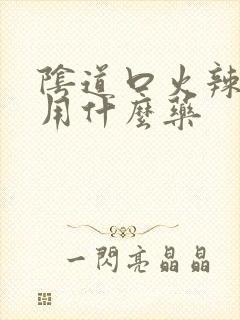 阴道口火辣辣疼用什么药