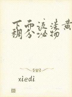 下面流淡黄色粘稠分泌物