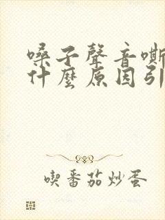 嗓子声音嘶哑是什么原因引起的