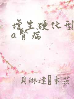 增生硬化型iga肾病