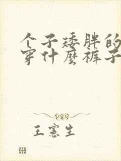 个子矮胖的女生穿什么裤子好看