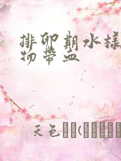 排卵期水样分泌物带血