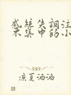 感统失调注意力不集中的小孩怎么办?