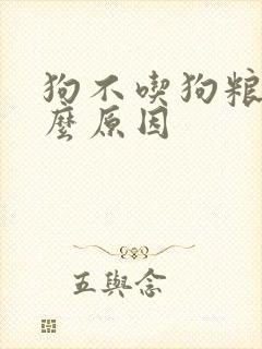 狗不吃狗粮是什么原因