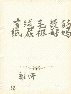 有绒毛浆的成人纸尿裤好吗