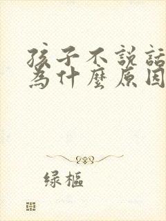 孩子不说话是因为什么原因