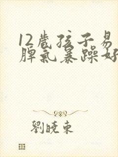 12岁孩子易怒脾气暴躁好