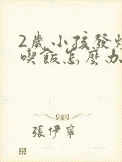 2岁小孩发烧不吃饭怎么办