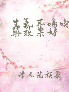 生气耳鸣吃什么药效果好