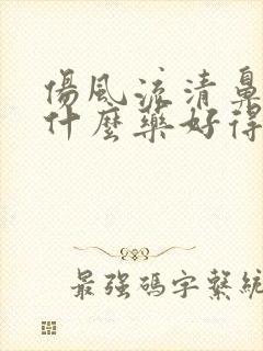 伤风流清鼻涕吃什么药好得快